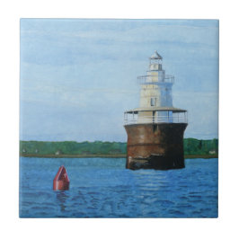 Lubec Channel Lighthosue Painting Fliese