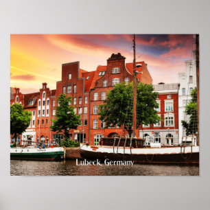 Lubeck Deutschland Stadtbild Poster