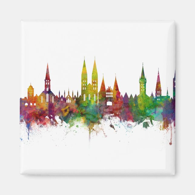 Lubeck Germany Skyline Magnet (Vorne)