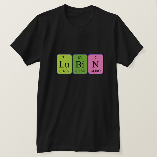 Lubin Periodenname Shirt (Design vorne)
