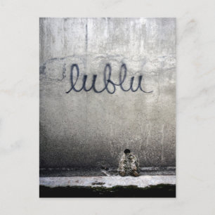 Lublu = Liebe in Russisch Postkarte