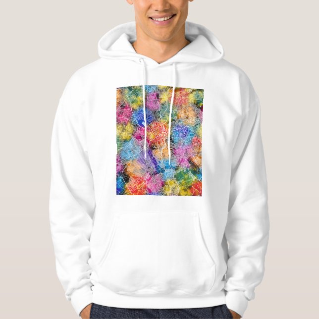  Lubumbashi DR Congo City Map Hoodie (Vorderseite)