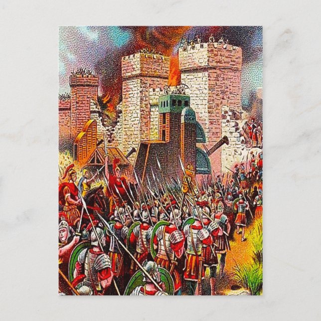 Luc 19:41-44 Jérusalem sera détruite carte postale (Devant)