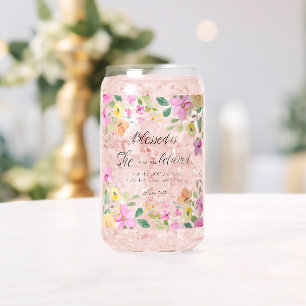 Luc 1:45 Béni est Elle, Écriture Féminine Floral