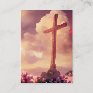 Luc 9:23–24 Cartes KJV - Vieille Croix Rugueuse Pr