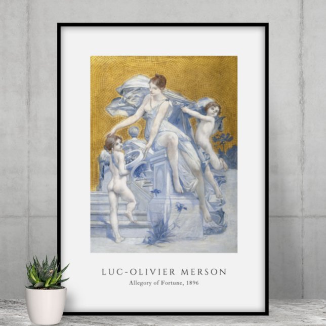 Luc-Olivier Merson - Allegory of Fortune (1896) Poster (Von Creator hochgeladen)