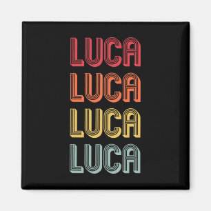 Luca Geschenk Name Personalisiert Lustig Retro Vin Magnet