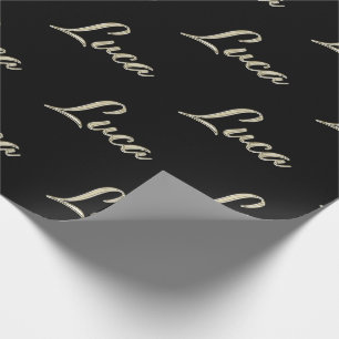 Luca Vorname Name edles Geschenkpapier Papier