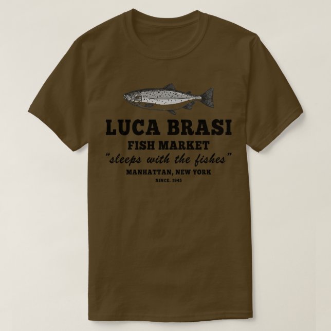Lucas Brasi schläft mit Coolen Fischen T-Shirt (Design vorne)