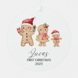 Lucas' erstes Weihnachten Ornament Aus Metall