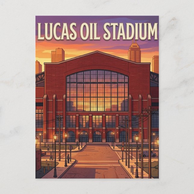 Lucas Oil Stadium Postkarte (Vorderseite)