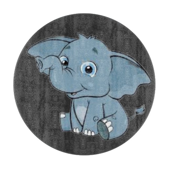 Lucas The Baby Elephant Schneidebrett (Vorderseite)