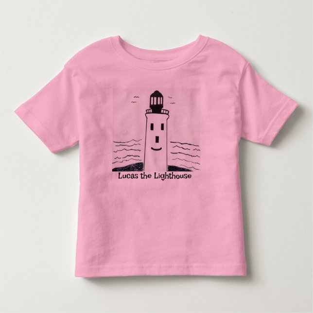 "Lucas the Lighthouse" T - Shirt für Kleinkinder (Vorderseite)