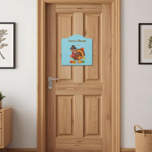 Lucas' Zimmer Truthahn Schild | Personalisierter T