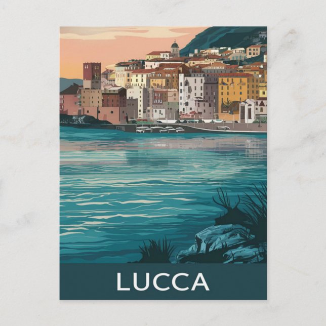 Lucca Italien Postkarte (Vorderseite)