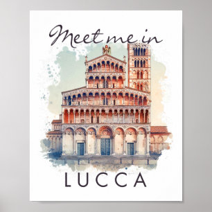 Lucca Italien Reisender Liebhaber Reise Abenteuer Poster