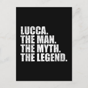 Lucca Name, Lucca der Mann der Mythos die Legende Postkarte