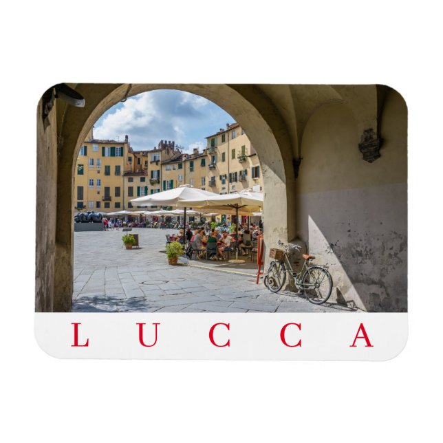 Lucca Piazza Anfiteatro Kühlschrankmagnet Magnet (Horizontal)
