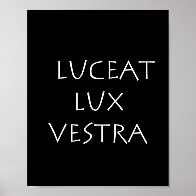Luceat Lux vestra Poster (Vorne)