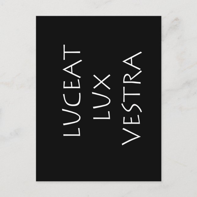 Luceat Lux vestra Postkarte (Vorderseite)