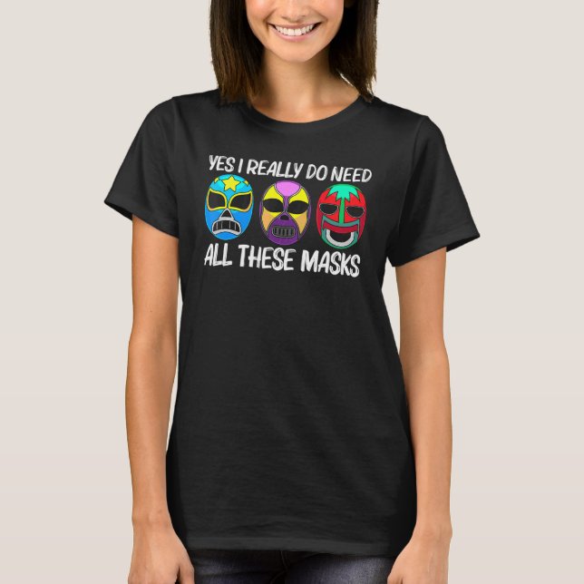 Lucha Libre Art for Men Wrestling Wrestler M T-Shirt (Vorderseite)