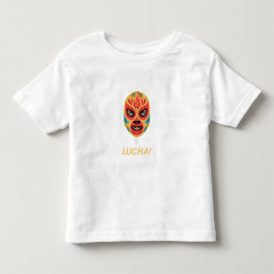 Lucha Libre Cartoon-Maske Mexikanische Kultur Kuns Kleinkind T-shirt