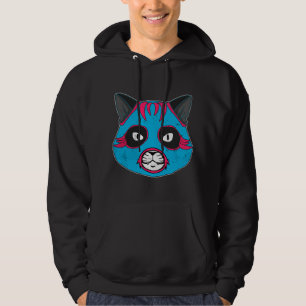 Lucha Libre Katze trägt Luchador-Ringermaske Hoodie