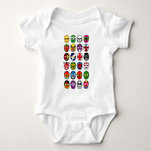 Lucha Libre Luchador mexikanische Wrestling-Masken Baby Strampler