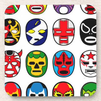 Lucha Libre Luchador mexikanische Wrestling-Masken Getränkeuntersetzer