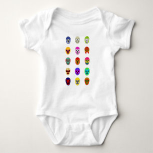 Lucha Libre Masken-Mexikaner-Wrestling Baby Strampler