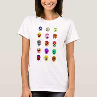 Lucha Libre Masken-Mexikaner-Wrestling T-Shirt