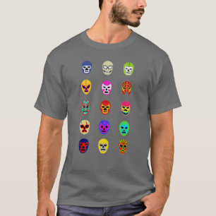 Lucha Libre Masken-mexikanisches Wrestling-T-Shirt T-Shirt