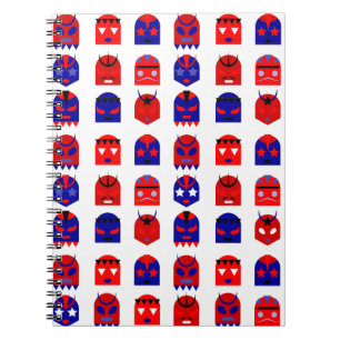 Lucha-Libre-Masken Notizblock