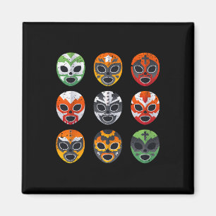 Lucha Libre Masken-Shirt Jungen Männer Mexikanisch Magnet
