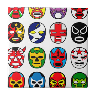 Lucha Libre Maskenringkämpfer Mexikaner-Wrestling Fliese