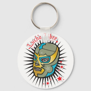 Lucha Libre Mexican Wrestling Mask Schlüsselanhänger