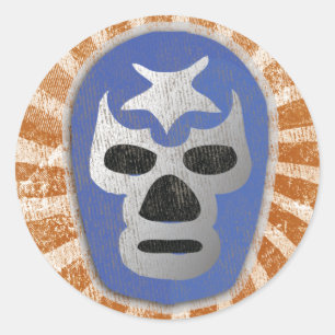 Lucha Libre Mexikaner-Wrestling Runder Aufkleber
