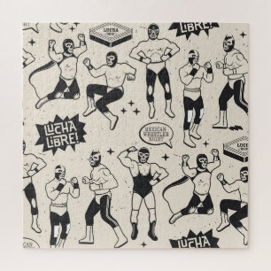 Lucha Libre: Mexikanisches Wrestler-Muster