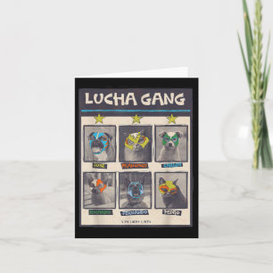 Lucha Libre Mexiko Welpen Wrestling Maske Luchador Karte