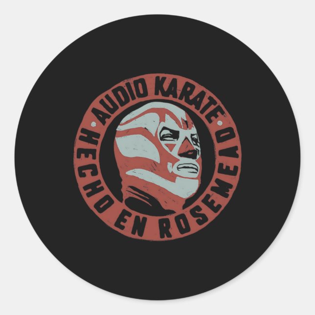 Lucha Libre Runder Aufkleber (Vorderseite)