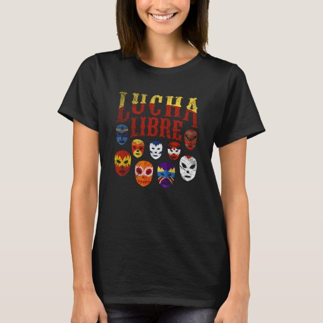 Luchador Masks Lucha Libre 2 T-Shirt (Vorderseite)