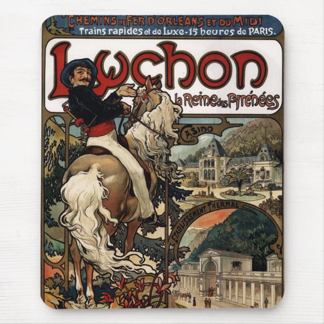 Luchon (Lithografie) Mousepad (Vorne)