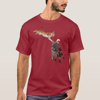 Luchs gegen alte Frau T-Shirt