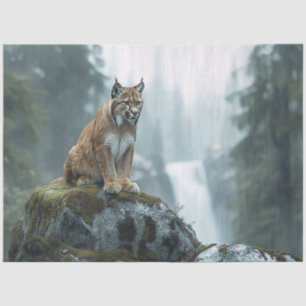 Luchs im Landschaftlichen Entgleisen der Wildnis Seidenpapier