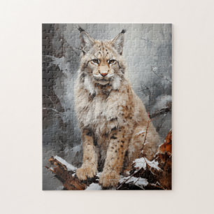 Luchs im Winter