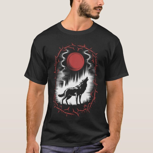 Luchs-Kunst-Geschenk lustig T-Shirt (Vorderseite)