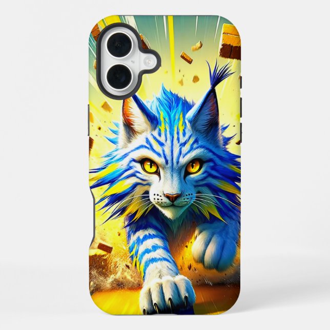 Luchs Kunst Handyhülle iPhone 16 Plus Hülle (Rückseite)