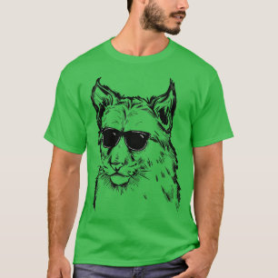 Luchs mit Sonnenbrille T-Shirt
