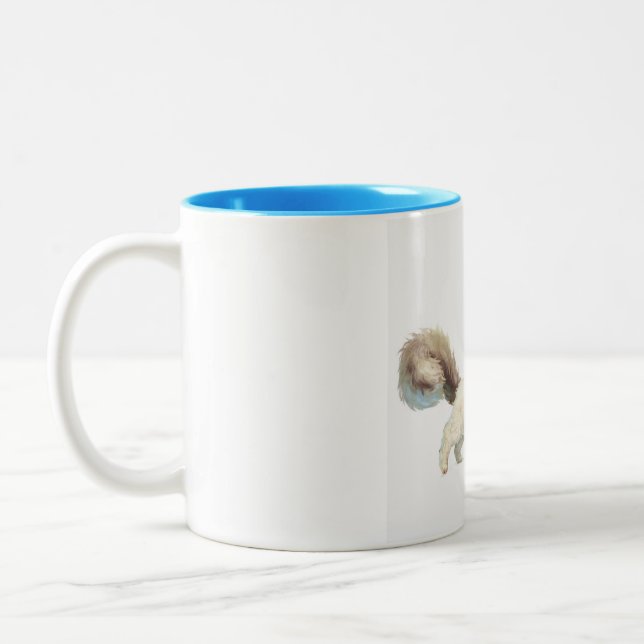 Luchs-Punkt-siamesische Zweifarbige Tasse (Links)