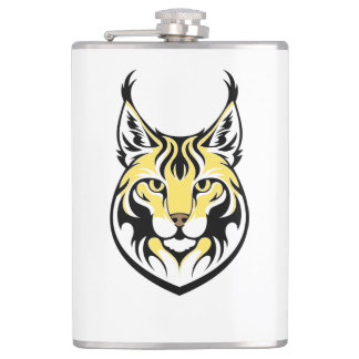 Luchs, wilde Katze Flachmann